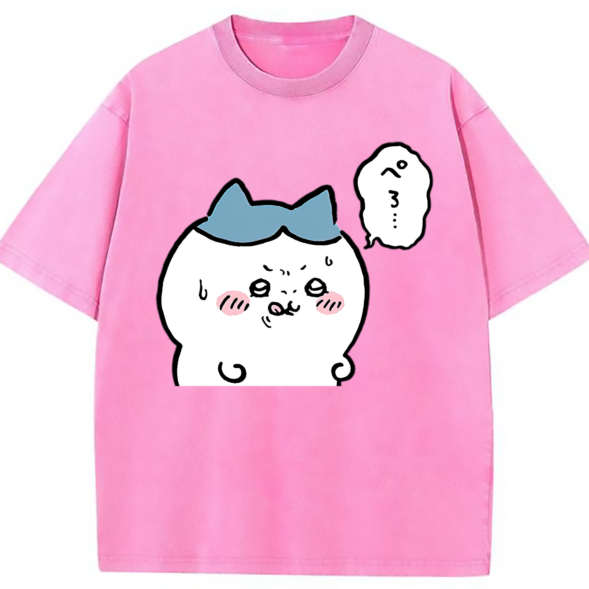 （画像用） ちいかわ ハチワレ Chii-kawa hachiware 綿100% ヴィンテージ風 半袖Tシャツ（フロントプリント）